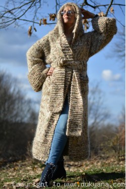 Huge mohair tube scarf in teal blue/SC12